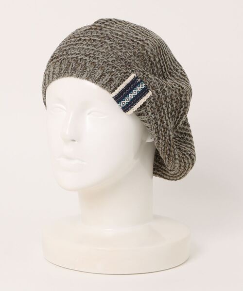 チャイハネ（チャイハネ）の「【チャイハネ】ペジニットベレー帽（ハンチング/ベレー帽・レディース・カーキ/ブラック/ベージュ・FREE）」の13枚目の写真