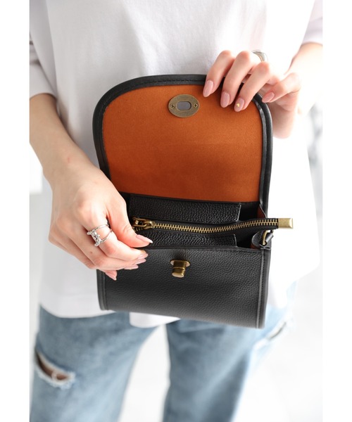 sakishimatokyo（サキシマトーキョー）の「【2WAY】フロント金具付きハンドバッグ/シーズンレス/合皮（ハンドバッグ・レディース・ベージュ/ブラック/オフホワイト/ピンク・FREE）」の14枚目の写真