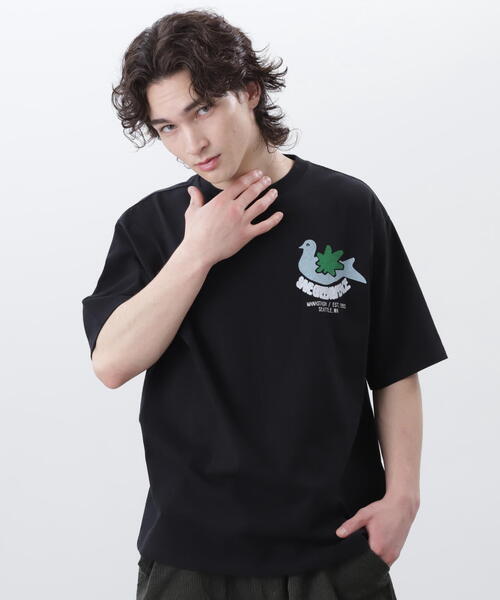 MANASTASH（マナスタッシュ）の「MANASTASH/マナスタッシュ  CiTee PIGION シティーピジョン（Tシャツ/カットソー・メンズ・ホワイト/ブラック/イエロー・M/S/XL/L）」の16枚目の写真