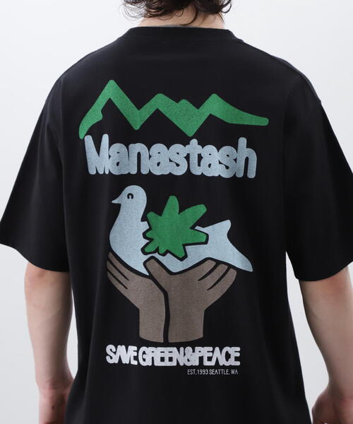 MANASTASH（マナスタッシュ）の「MANASTASH/マナスタッシュ  CiTee PIGION シティーピジョン（Tシャツ/カットソー・メンズ・ホワイト/ブラック/イエロー・M/S/XL/L）」の19枚目の写真