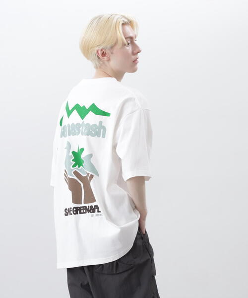 MANASTASH（マナスタッシュ）の「MANASTASH/マナスタッシュ  CiTee PIGION シティーピジョン（Tシャツ/カットソー・メンズ・ホワイト/ブラック/イエロー・M/S/XL/L）」の20枚目の写真