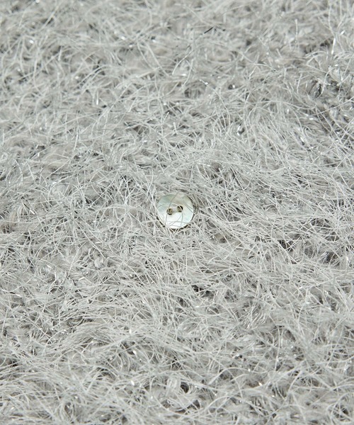 ROPE' PICNIC（ロペピクニック）の「ラメフェザーカーディガン（カーディガン/ボレロ・レディース・ライトグレー/ブラック/ベージュ/ピンク・38）」の9枚目の写真