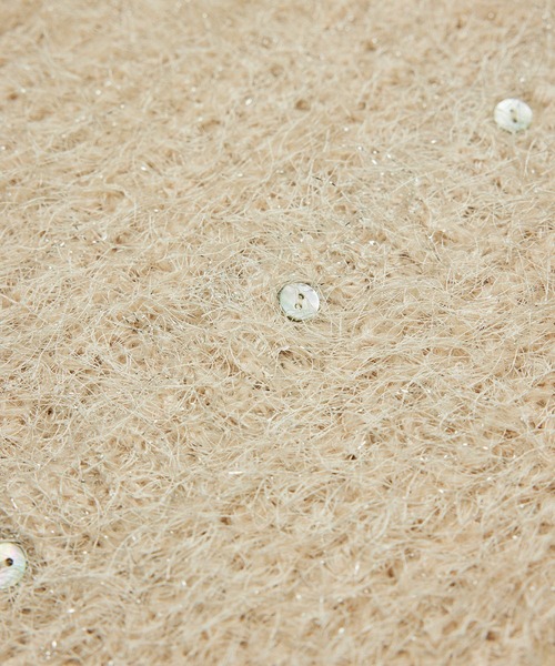 ROPE' PICNIC（ロペピクニック）の「ラメフェザーカーディガン（カーディガン/ボレロ・レディース・ライトグレー/ブラック/ベージュ/ピンク・38）」の7枚目の写真