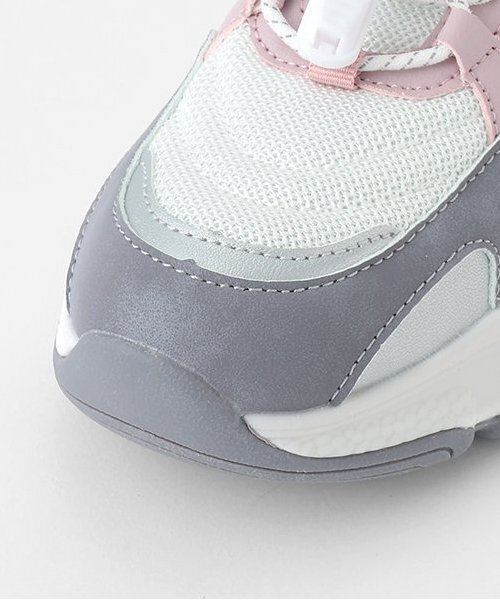 LOVETOXIC（ラブトキシック）の「ドローコードダッドスニーカー（スニーカー・キッズ・ホワイト/ブラック/マルチ・S/M/L）」の10枚目の写真