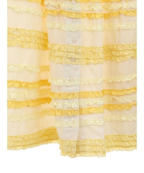 PINK HOUSE（ピンクハウス）の「配色フリルティアードスカート