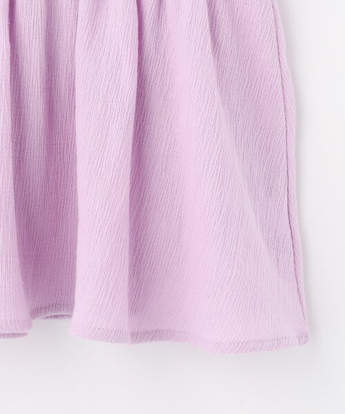 SHOO・LA・RUE（シューラルー）の「◆【110-140cm/セットアップ可】楊柳フリルトップス（シャツ/ブラウス・キッズ・パープル/ネイビー・12/14/11/13）」の8枚目の写真