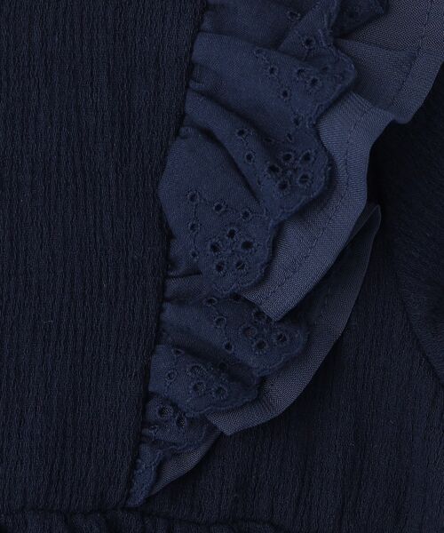 SHOO・LA・RUE（シューラルー）の「◆【110-140cm/セットアップ可】楊柳フリルトップス（シャツ/ブラウス・キッズ・パープル/ネイビー・12/14/11/13）」の10枚目の写真