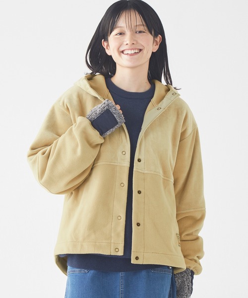 KRIFF MAYER Lady's Collection(クリフメイヤーレディースコレクション)の「ボンディングベロアフードJK(その他アウター・レディース・ブラウン/グリーン/カラフル/チャコール/ナチュラル・MEDIUM/LARGE)」の19枚目の写真
