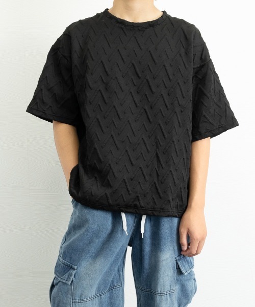 AsaAura(アサオーラ)の「メンズ Tシャツ クルーネックスウェット(Tシャツ/カットソー・メンズ・ブラック/ベージュ/ホワイト・FREE)」の13枚目の写真