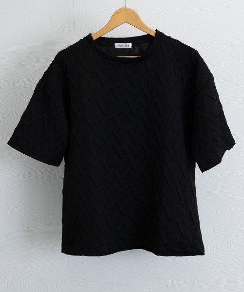 AsaAura(アサオーラ)の「メンズ Tシャツ クルーネックスウェット(Tシャツ/カットソー・メンズ・ブラック/ベージュ/ホワイト・FREE)」の16枚目の写真