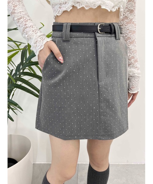 スカート rurumu: dreamreading jacquard skirt BK rurumu: dreamreading jacquard skirt BK 【公式通販】