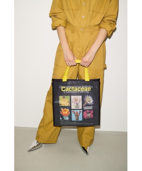 THROW by SLY（スローバイスライ）の「THROW THE SUCCULENTIST TOTE BAG ザ サキュレンティスト トート バッグ（トートバッグ・レディース・ブラック/ライトブルー・FREE）」の12枚目の写真