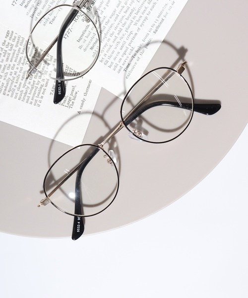 FUNALIVE（ファンアライブ）の「メタル ラウンド アンティーク調 伊達 メガネ（メガネ・メンズ・ゴールド/ブラック/シルバー/ブラウン・FREE）」の8枚目の写真