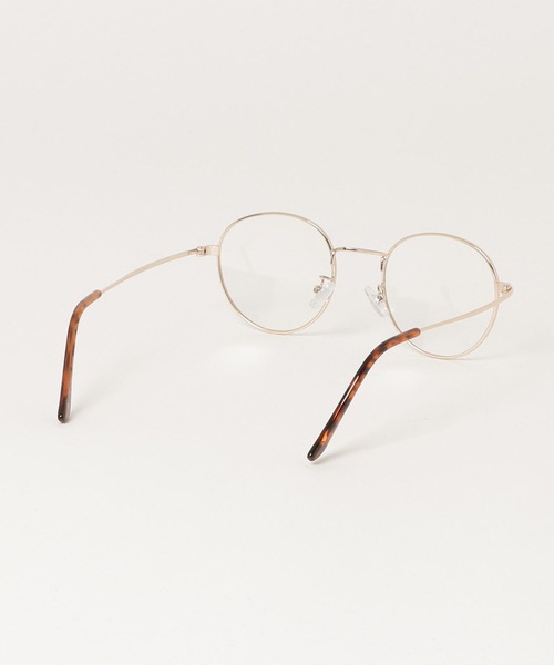 FUNALIVE（ファンアライブ）の「メタル ラウンド アンティーク調 伊達 メガネ（メガネ・メンズ・ゴールド/ブラック/シルバー/ブラウン・FREE）」の18枚目の写真