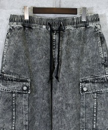 Ritzy（リッツィー）の「vintage like loose fit denim cargo pants/ヴィンテージ ライク ルーズフィット デニム カーゴパンツ レディース メンズ（カーゴパンツ）」