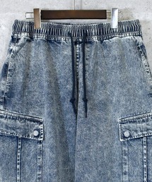 Ritzy（リッツィー）の「vintage like loose fit denim cargo pants/ヴィンテージ ライク ルーズフィット デニム カーゴパンツ レディース メンズ（カーゴパンツ）」