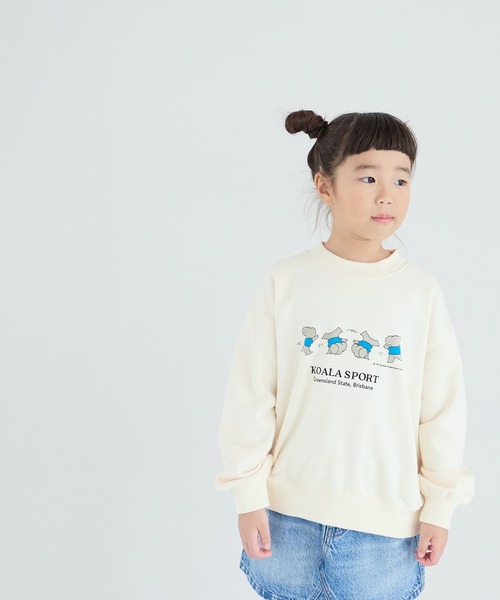 LOWRYS FARM（ローリーズファーム）の「アニマルウラケ　142437（スウェット・キッズ・ブルー/グレー/オフホワイト・110cm/120cm/130cm/140cm/150cm）」の2枚目の写真