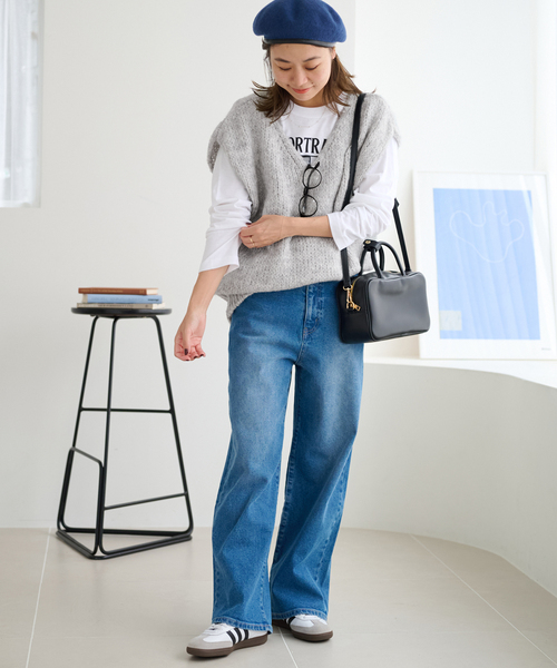 新品タグ付き♡マルゴーニットベスト♡ 前後2WAY ツイードニットベスト（1277KK05） | COMME CA