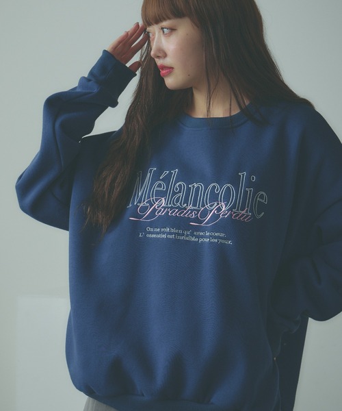 BLANK （ブランク）の「Embroidered Logo Sweatshirt / 刺繍ロゴ