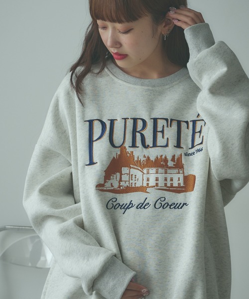 AO2（アオズ）の「Embroidered Logo Sweatshirt / 刺繍ロゴ ビッグスウェット（スウェット）」 - WEAR