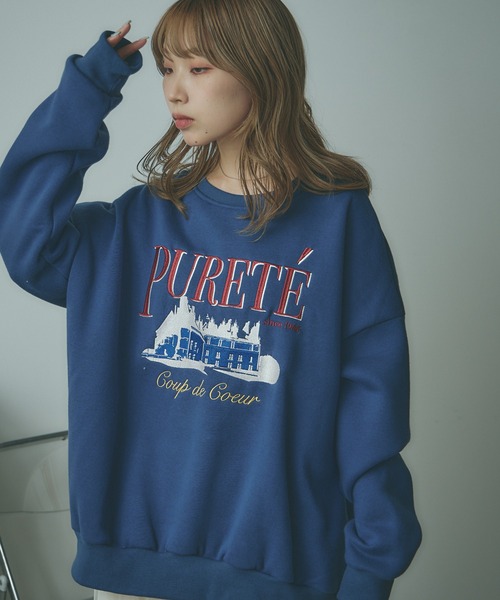 Embroidered Logo Sweatshirt / 刺繍ロゴ ビッグスウェット