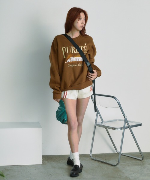 【ノベルティ付き・希少・完売商品】eaphi ロゴビッグ　スウェット ノベルティ付き・希少・完売商品】eaphi ロゴビッグ スウェット