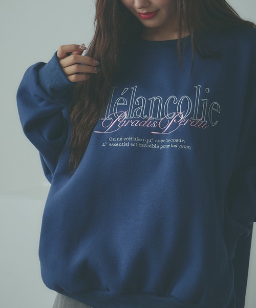 AO2（アオズ）の「Embroidered Logo Sweatshirt / 刺繍ロゴ ビッグスウェット（スウェット）」 - WEAR