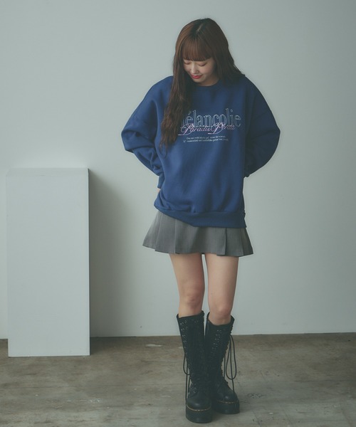 AO2（アオズ）の「Embroidered Logo Sweatshirt / 刺繍ロゴ ビッグスウェット（スウェット）」 - WEAR