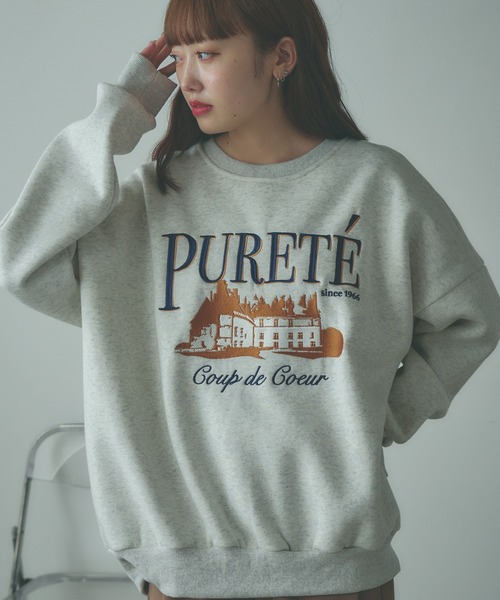 Embroidered Logo Sweatshirt / 刺繍ロゴ ビッグスウェット