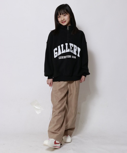 RiCO SUCRE(リコシュクレ)の「RiCO SUCRE/リコシュクレ サイドラインワイドパンツ(その他パンツ・キッズ・ベージュ/チャコールグレー/ブラック・160/150/140/130)」の14枚目の写真