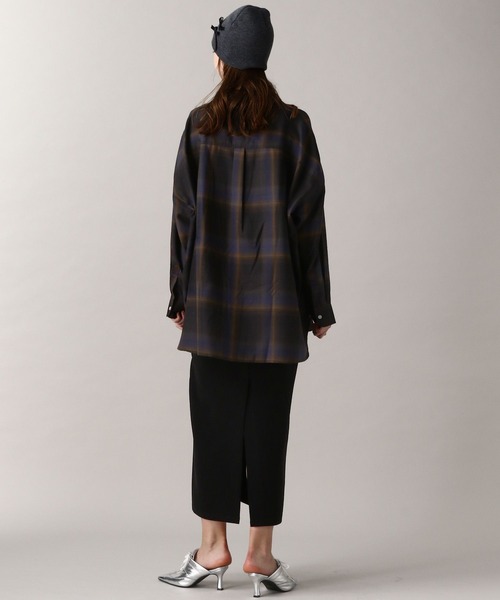 FOREVER 21（フォーエバー トゥエンティーワン）の「【Beverly Hills Polo Club】別注 チェックルーズシャツ（シャツ/ブラウス・レディース・オレンジ/ネイビー/イエロー/グレー/ブラック・FREE）」の9枚目の写真