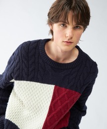 TOMMY HILFIGER（トミーヒルフィガー）の「ケーブルフラッグセーター