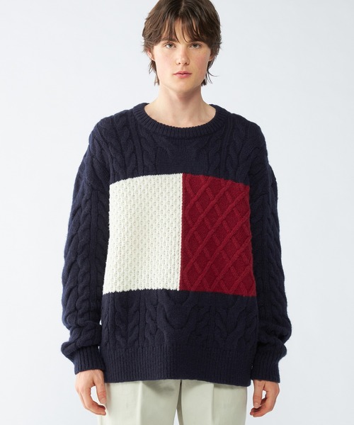 TOMMY HILFIGER（トミーヒルフィガー）の「ケーブルフラッグセーター