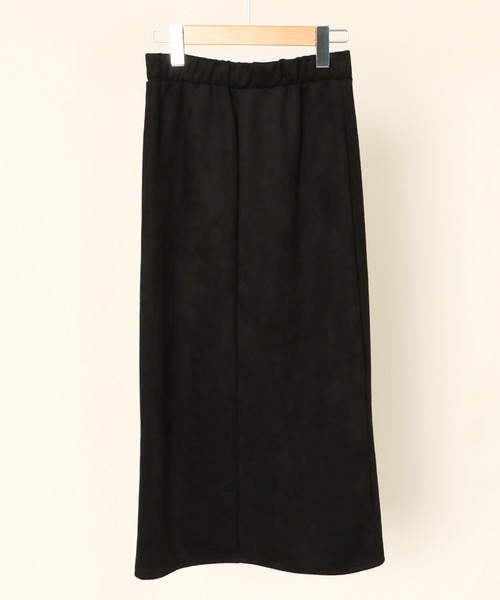 GORGE(ゴージ)の「《ZIPスリット×スエード風》レディース タイトスカート ポンチ素材 ロング丈 ストレッチ 秋冬(スカート・レディース・ブラック/グレイッシュベージュ/グレー/カーキ/モカ・F)」の9枚目の写真