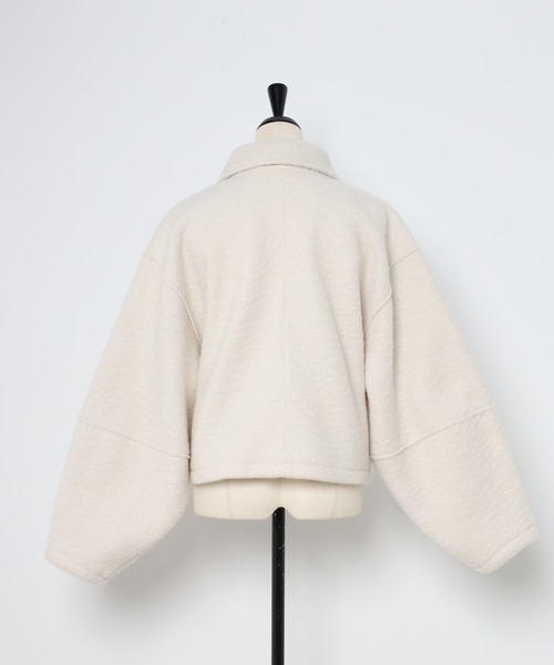 Bonjour Sagan(ボンジュールサガン)の「ブークレステンカラーWジップブルゾン(ブルゾン・レディース・ライトグレー/アイボリー/チャコールグレー・FREE)」の12枚目の写真