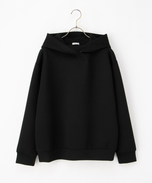 Honeys（ハニーズ）の「きれいめパーカー（パーカー・レディース・オフホワイト/ブラック/ブルー/ピンク/ダークブラウン・S/M/L/LL/3L）」の12枚目の写真