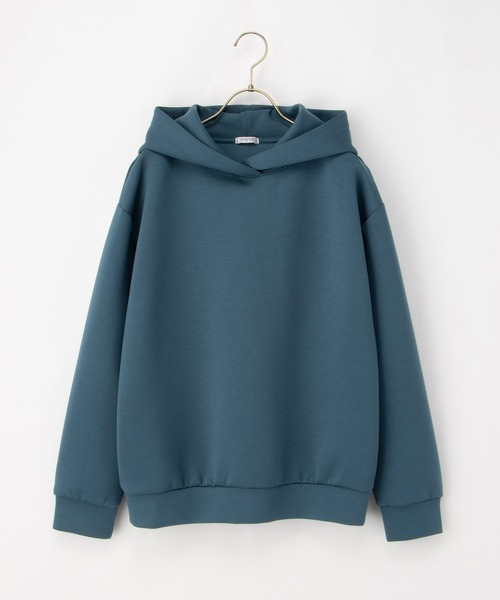 Honeys（ハニーズ）の「きれいめパーカー（パーカー・レディース・オフホワイト/ブラック/ブルー/ピンク/ダークブラウン・S/M/L/LL/3L）」の14枚目の写真