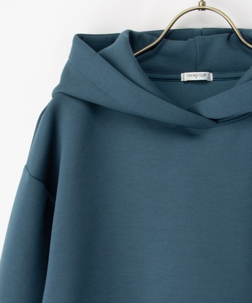 Honeys（ハニーズ）の「きれいめパーカー（パーカー・レディース・オフホワイト/ブラック/ブルー/ピンク/ダークブラウン・S/M/L/LL/3L）」の15枚目の写真