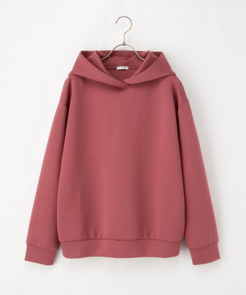 Honeys（ハニーズ）の「きれいめパーカー（パーカー・レディース・オフホワイト/ブラック/ブルー/ピンク/ダークブラウン・S/M/L/LL/3L）」の16枚目の写真