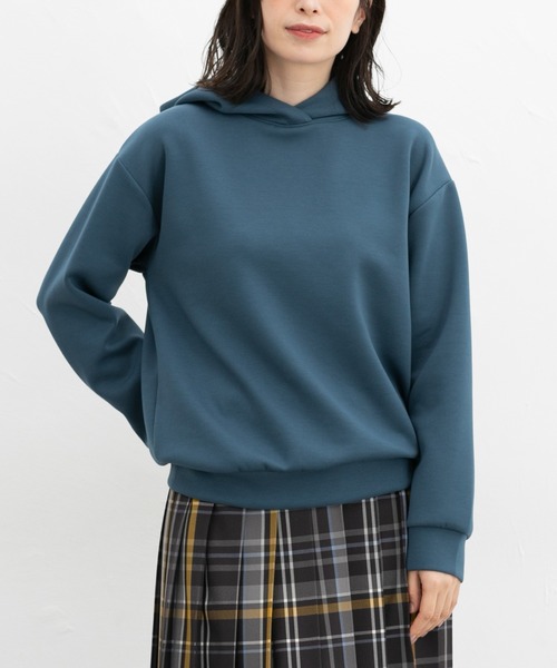 Honeys（ハニーズ）の「きれいめパーカー（パーカー・レディース・オフホワイト/ブラック/ブルー/ピンク/ダークブラウン・S/M/L/LL/3L）」の20枚目の写真