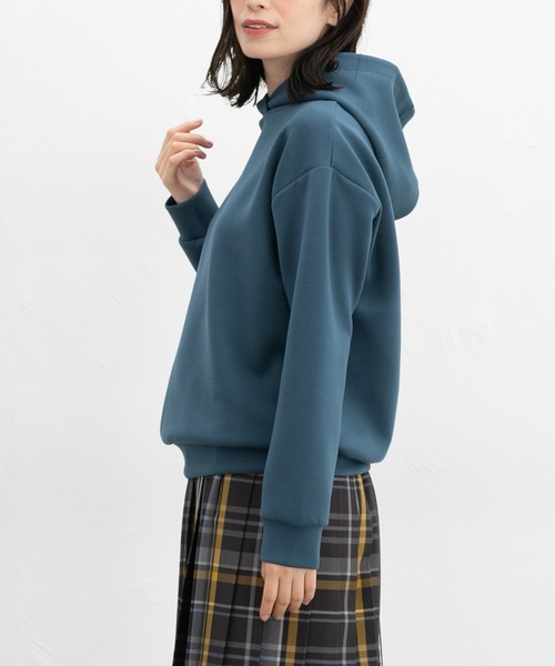 Honeys（ハニーズ）の「きれいめパーカー（パーカー・レディース・オフホワイト/ブラック/ブルー/ピンク/ダークブラウン・S/M/L/LL/3L）」の21枚目の写真