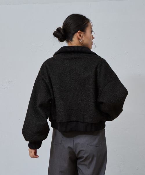 COLONY 2139（コロニートゥーワンスリーナイン）の「ブークレスタンドWジップブルゾン（ブルゾン・レディース・アイボリー/ブラック/ライトグレー・FREE）」の22枚目の写真