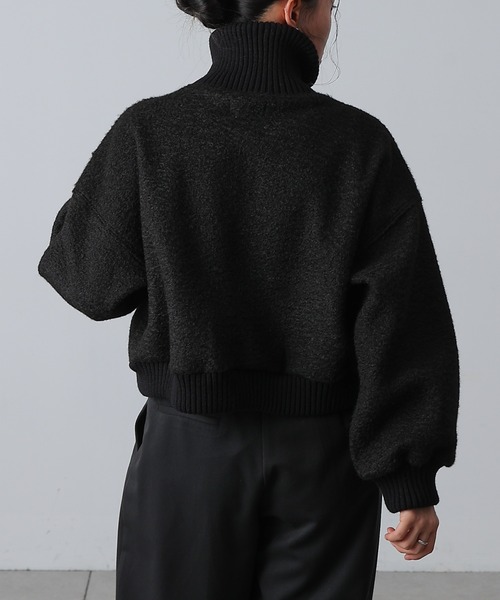 COLONY 2139（コロニートゥーワンスリーナイン）の「ブークレスタンドWジップブルゾン（ブルゾン・レディース・アイボリー/ブラック/ライトグレー・FREE）」の5枚目の写真