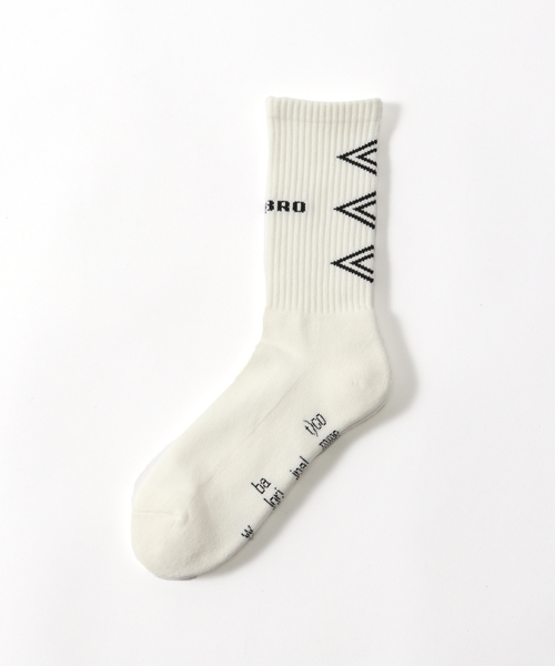 BAL（バル）の「BAL×UMBRO JACQUARD SOCKS（ソックス/靴下・メンズ・ホワイト/ブラック・FREE）」の2枚目の写真