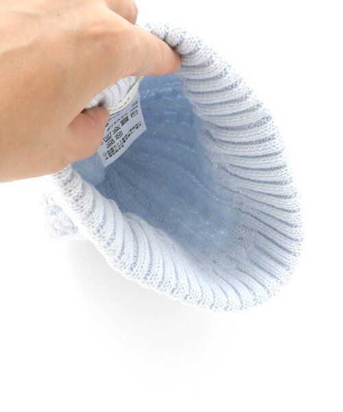 Seraph（セラフ）の「ファー梵天付きカラフルニット帽子（ニットキャップ/ビーニー・キッズ・ブルー/アイボリー/ピンク・50/54/58）」の11枚目の写真