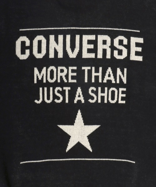 CONVERSE（コンバース）の「CONVERSE（コンバース）ブランドロゴジャガード編みニットセータープルオーバー レディース（ニット/セーター・レディース・ダークグリーン/ブラック系その他2/アイボリー/イエロー系その他/ブラック系その他/ホワイト系その他/ベージュ/チャコールグレー/ブラック/ネイビー/レッド/ホワイト系その他2・M/L）」の15枚目の写真