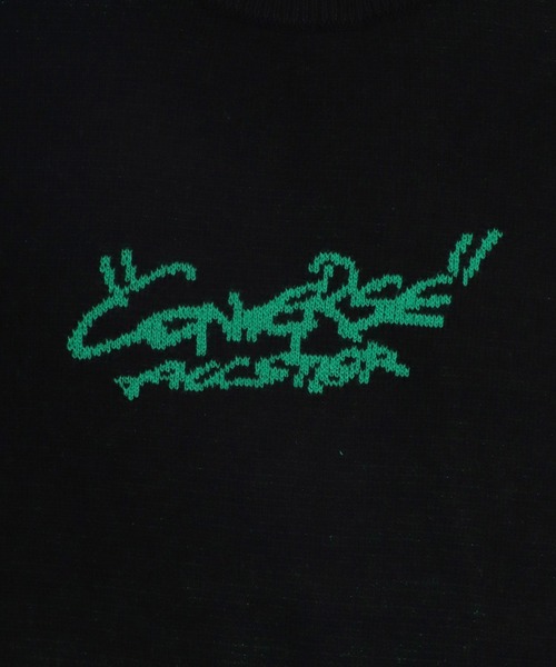 CONVERSE（コンバース）の「CONVERSE（コンバース）ブランドロゴジャガード編みニットセータープルオーバー レディース（ニット/セーター・レディース・ダークグリーン/ブラック系その他2/アイボリー/イエロー系その他/ブラック系その他/ホワイト系その他/ベージュ/チャコールグレー/ブラック/ネイビー/レッド/ホワイト系その他2・M/L）」の18枚目の写真