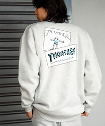 GONZ STICKER CREW SWEAT/スラッシャーマーク・ゴンザレスゴンズステッカーデザインクルーネックスウェットトレーナー