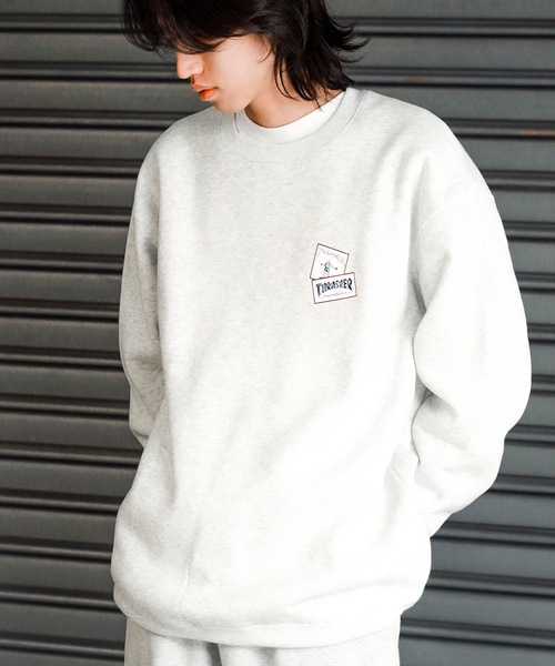THRASHER(スラッシャー)の「GONZ STICKER CREW SWEAT/スラッシャーマーク・ゴンザレスゴンズステッカーデザインクルーネックスウェットトレーナー(スウェット・メンズ・アッシュグレー/ブラック・XX-LARGE/X-LARGE/LARGE/MEDIUM)」の12枚目の写真