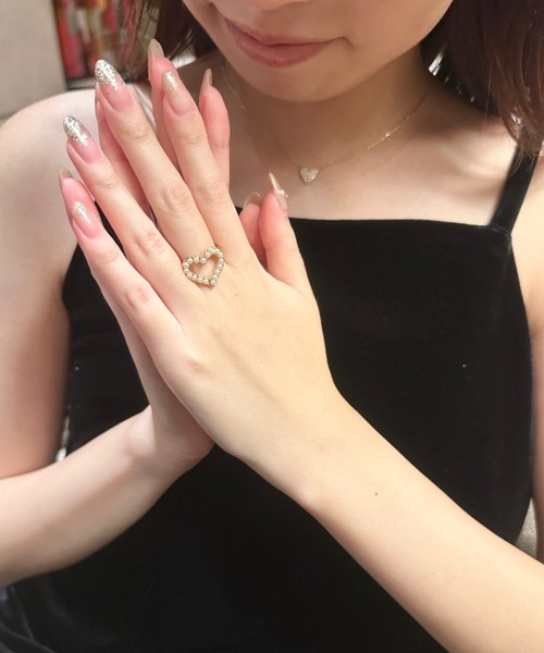ciite'(シーテ)の「heart pearl ring / ハートパールリング(リング・レディース・ゴールド・FREE)」の5枚目の写真
